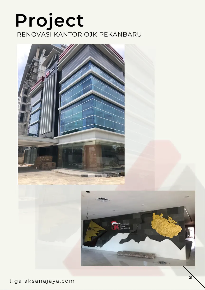 Renovasi Kantor OJK Pekanbaru